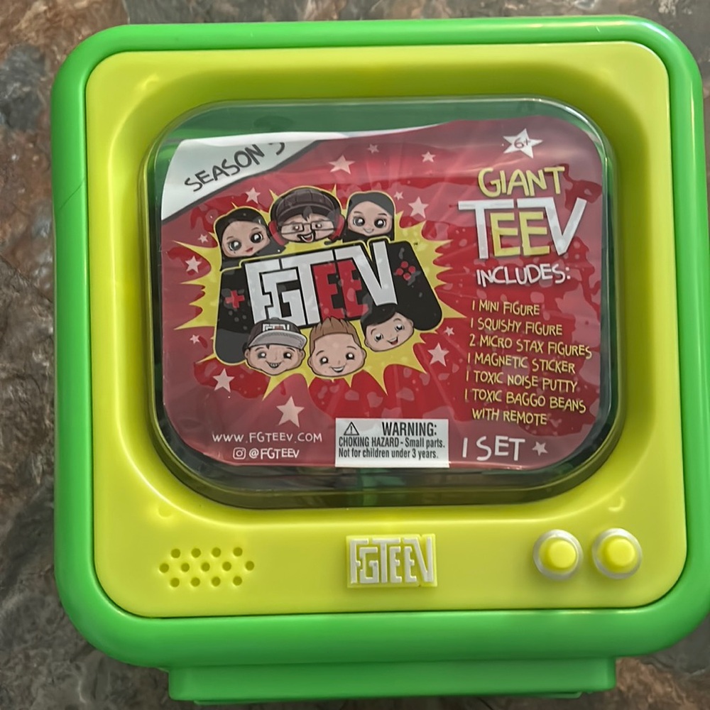 Fgteev giant tv used with extras inside